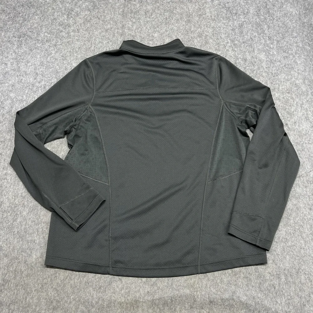 The North Face Pullover Mens XL Gray FlashDry 1/4 Zip Long Sleeve Running Hiking